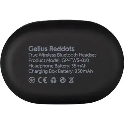 Навушники TWS Gelius Pro Reddots Black GP-TWS010 (82297) UA - фото 7