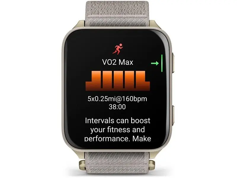 Смарт-годинник Garmin Venu X1 Soft Gold Titanium and French Grey Nylon (010-02980-33/08) - фото 4