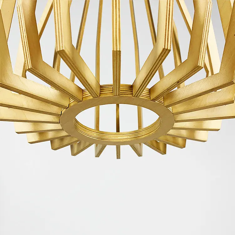 Деревянный подвесной светильник | Line F | Арт. MJ72/1 - фото 2