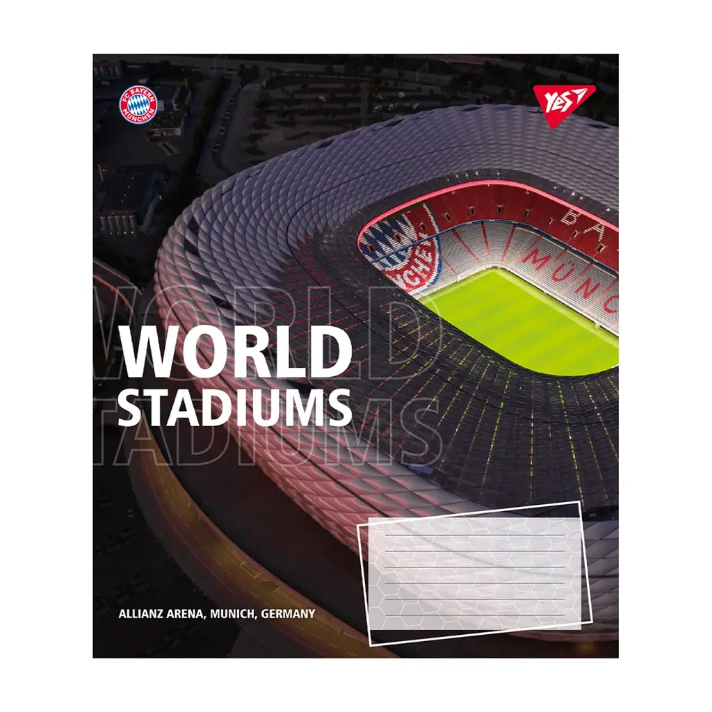 Зошит Yes World stadium А5 48 аркушів лінія (767133), в асортименті - фото 6