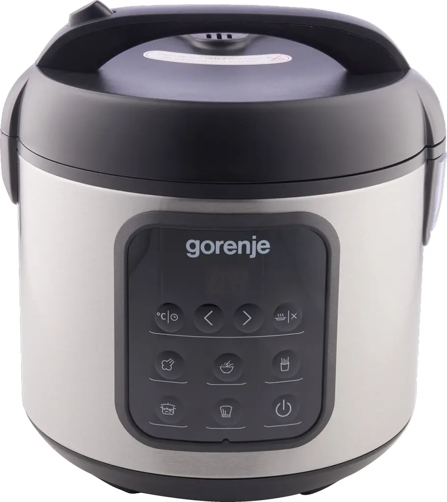 Мультиварка Gorenje 476Вт міні 2л 5 програм метал/пластик чорний - фото 3