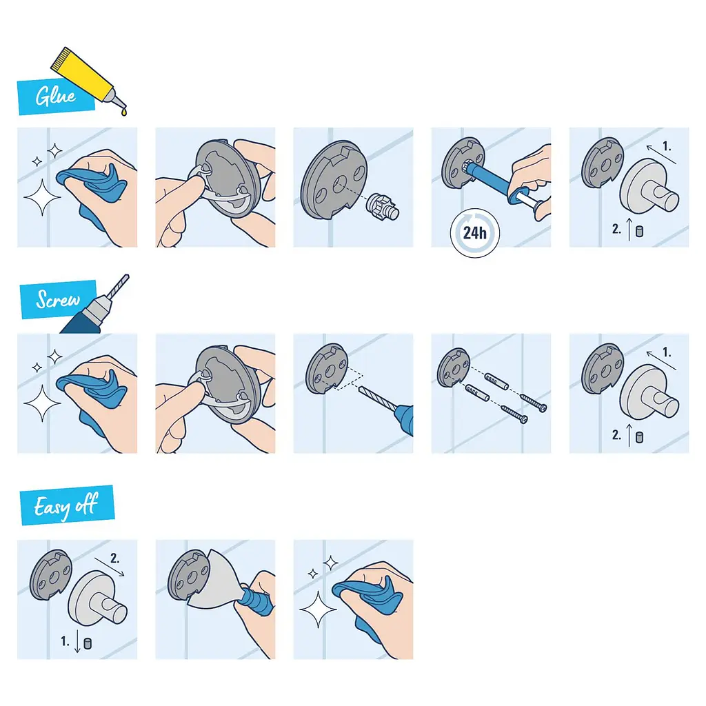 Йоржик для унітаза настінний Grohe QuickFix Start Cube 409772430, Чорний - фото 4