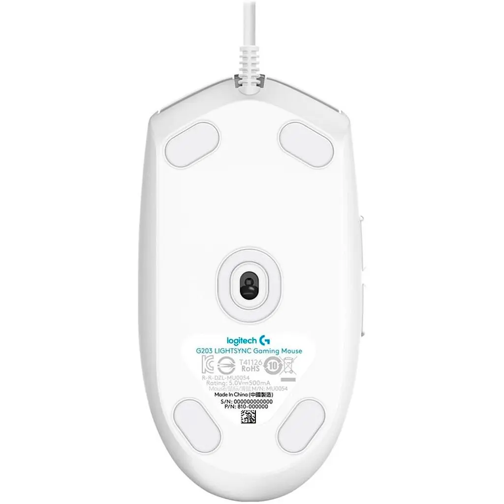Миша Logitech G203 Lightsync White (910-005797) [134319] - фото 5