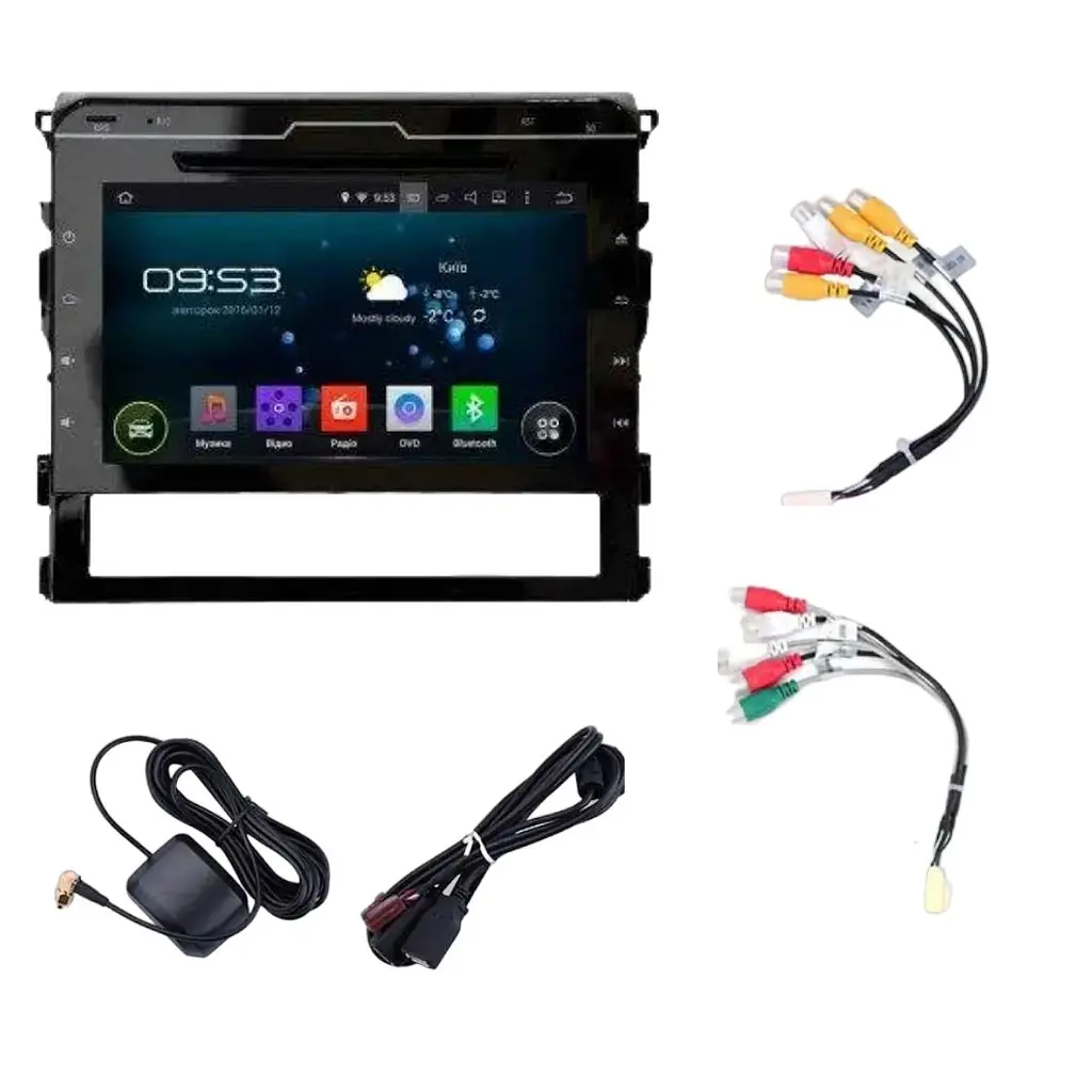 Штатна автомагнітола XPRO Toyota Land Cruiser 200 2016 (9") Android 10.1 (4/32) чорний (MER-14137_5408) - фото 3