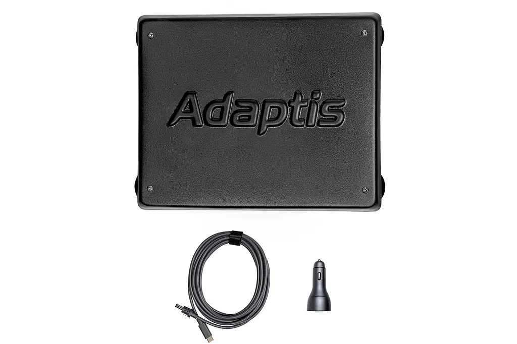 Комплект Adaptis MiniKit для Starlink Mini (Корпус + Кабель Type-C + Автомобільний зарядний пристрій GP-CC160 160W) чорний