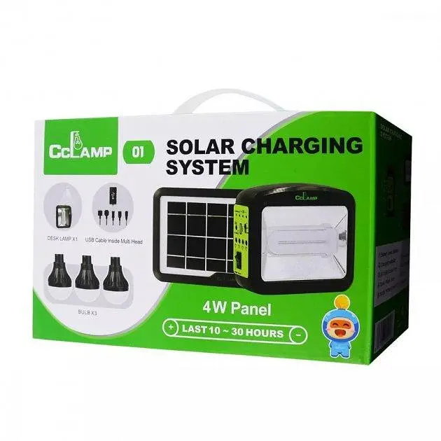Сонячна зарядна станція Cclamp CL-01 4W + LED ліхтар + лампочки + Power Bank - фото 6
