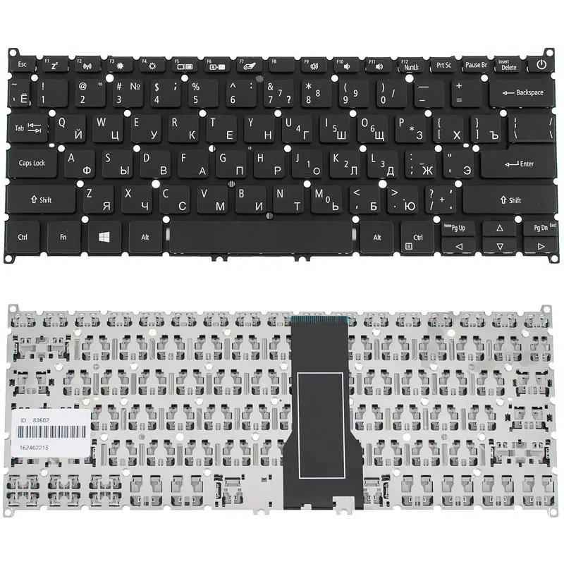 Клавіатура для ноутбука ACER (AS: SF314-54) rus, black, без фрейма (оригінал) - фото 2
