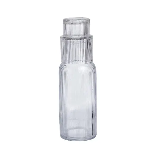 Кувшин 700 мл со стаканом 1 (шт) графин для компота сока воды лимонада кувшин для напитков Прозрачный Yiwu HP-19-L3 - фото 2