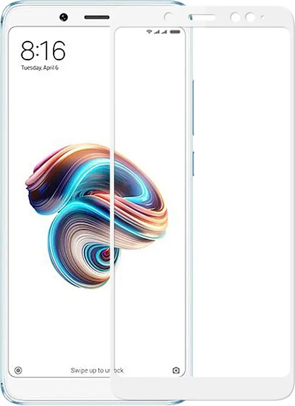 Захисне скло Tempered Glass 3D Full Glue Xiaomi Redmi Note 5 / Note 5 Pro white
