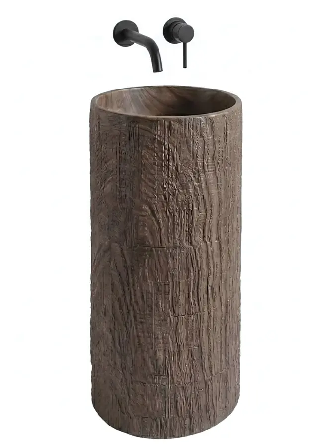 Умивальник Rea Rossana підлоговий 39.5x39.5 см коричневий матовий REA-U0605