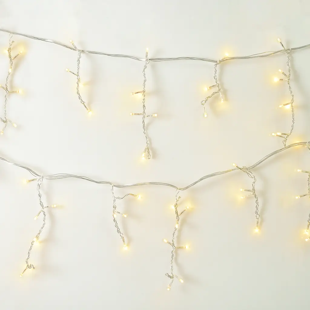 Електрогірлянда Yes! Fun Бахрома 84 LED статична конектор 2 м тепло-біла (974846) - фото 3