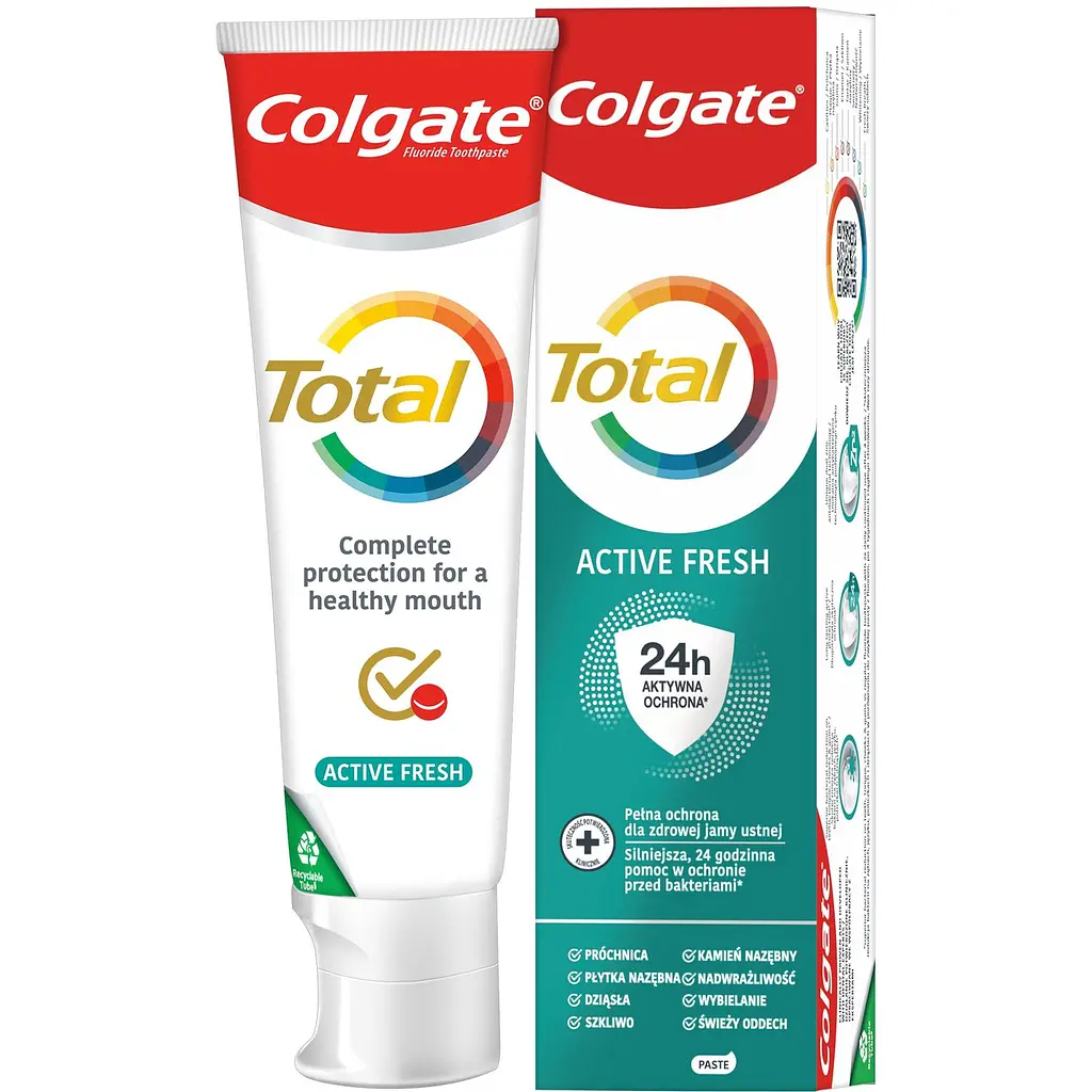 Зубна паста Colgate Total Active Freshness антибактеріальна багатофункціональна 75 мл - фото 6