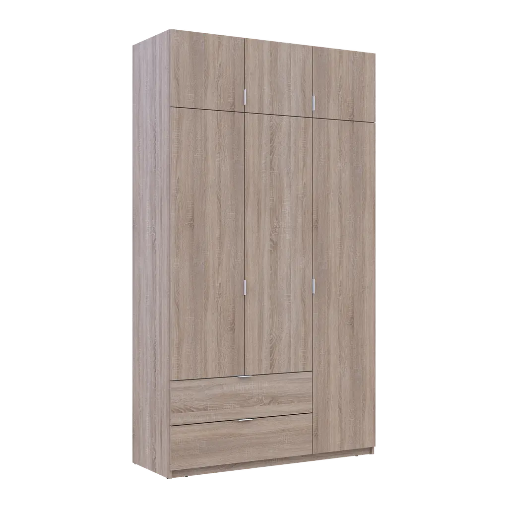 Шафа для одягу Doros Лукас Дуб Сонома 3ДСП 135х50х240 (80737803) - фото 6