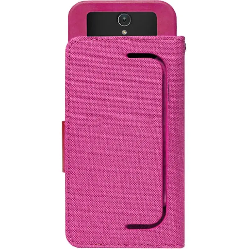 Чехол-книжка Goospery Canvas Diary Universal 4-4.5" Hot Pink - фото 2