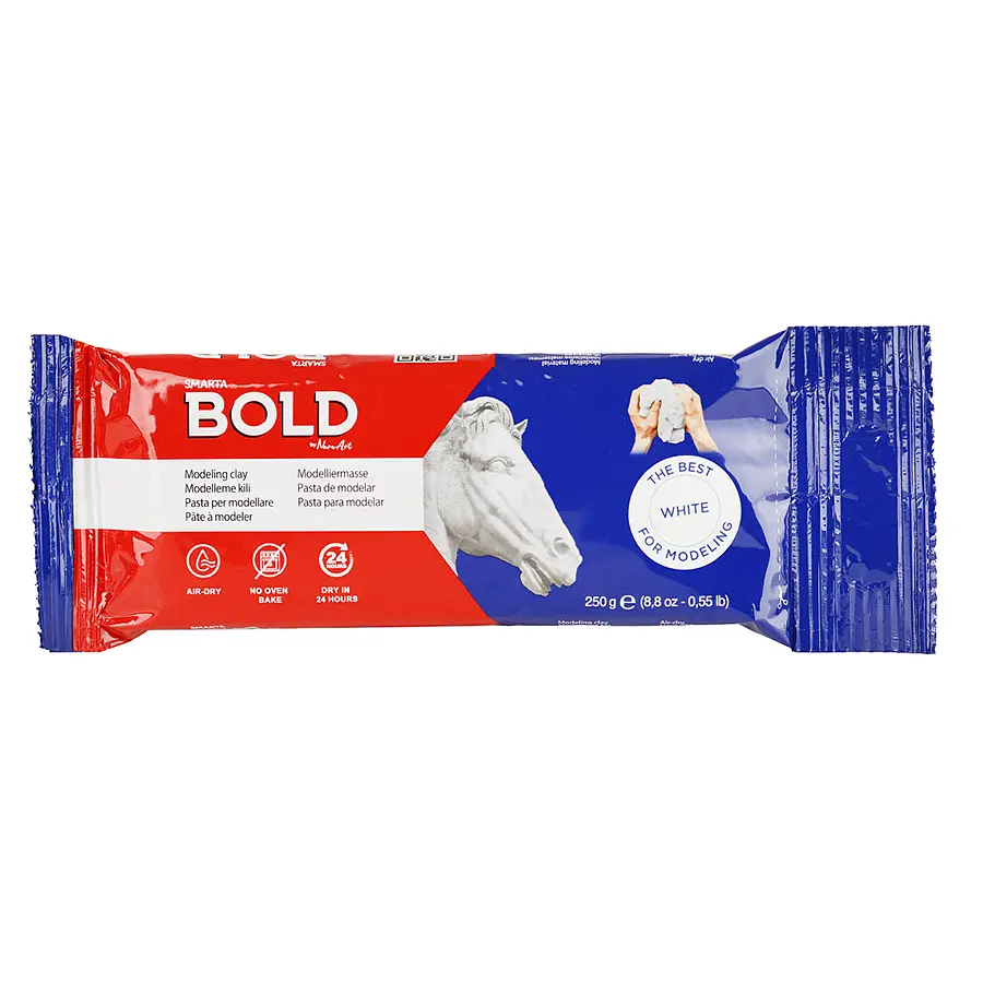 Маса для моделювання Bold Smarta біла самозастигаюча CD - фото 2