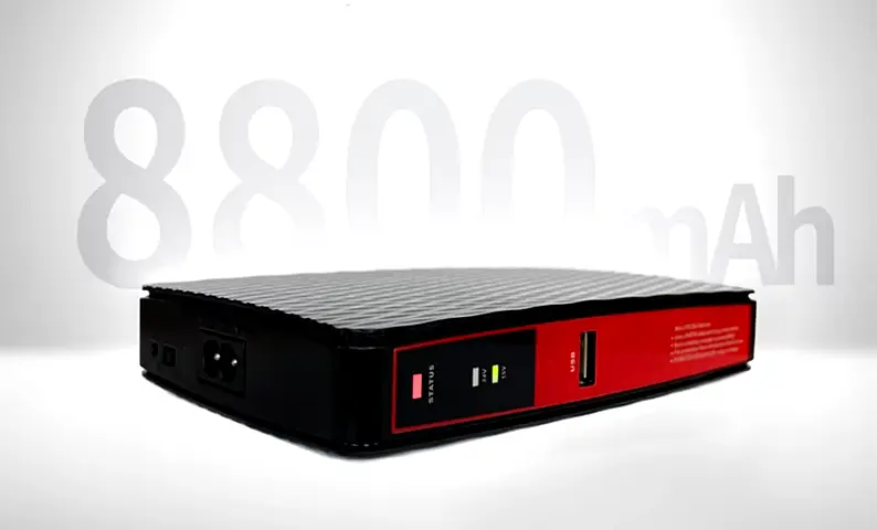 ИБП для роутера, повербанк ECO-1825, LiFePo4 8800mAh, 18W, 5V/9/12V, POE(15/24V, 1/2A) - фото 2