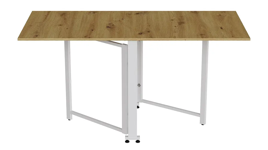Стіл-книга трансформер Оріон 2 Ferrum-decor 750x1520x730 Білий метал ДСП Дуб Артізан 16 мм (FRD-104595) - фото 3
