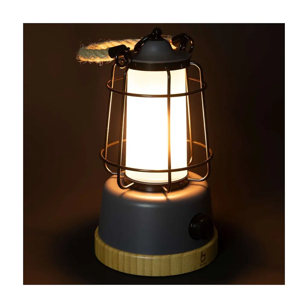 Ліхтар Bo-Camp Harlington Rechargable Dimming 370 Lumen Bamboo-Grey (5818921) (DAS303872) - фото 10