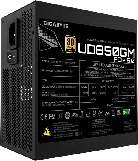 Блок живлення Gigabyte GP-UD850GM PG5 850W 80+ Gold - фото 3
