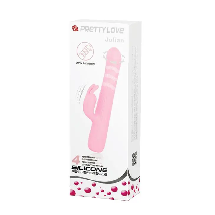 Вибратор-кролик Pretty Love Julian 18.8 см розовый - фото 7