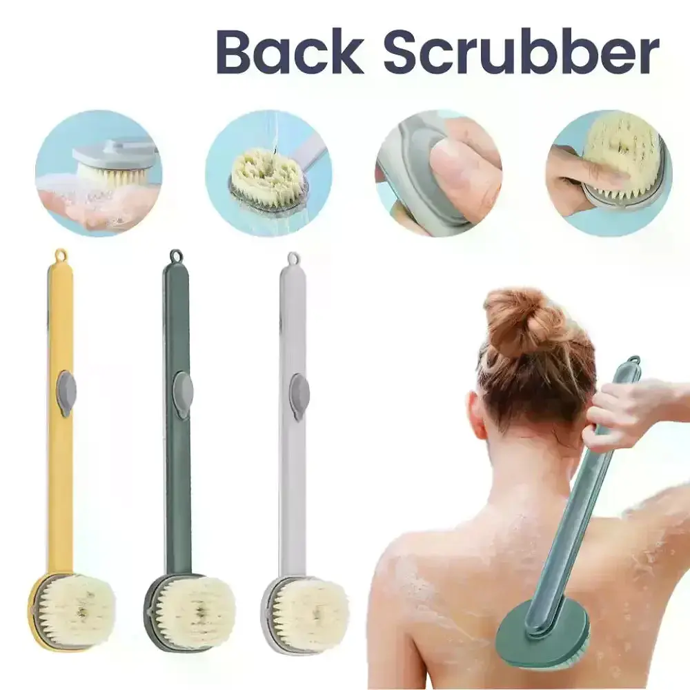 Щітка для душу Body Brush AND LY-588 з довгою ручкою та дозатором - фото 3