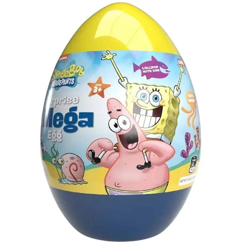Велике яйце-сюрприз Kandiz Nickelodeon в асортименті - фото 3