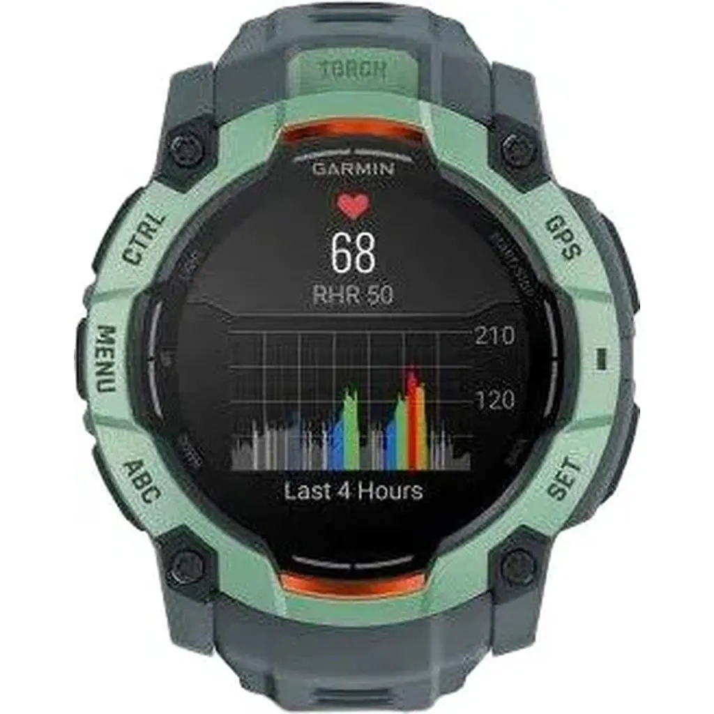Смарт-годинник Garmin Instinct 3 50mm AMOLED Neo Tropic with Twilight Band (010-03020-01) - фото 4