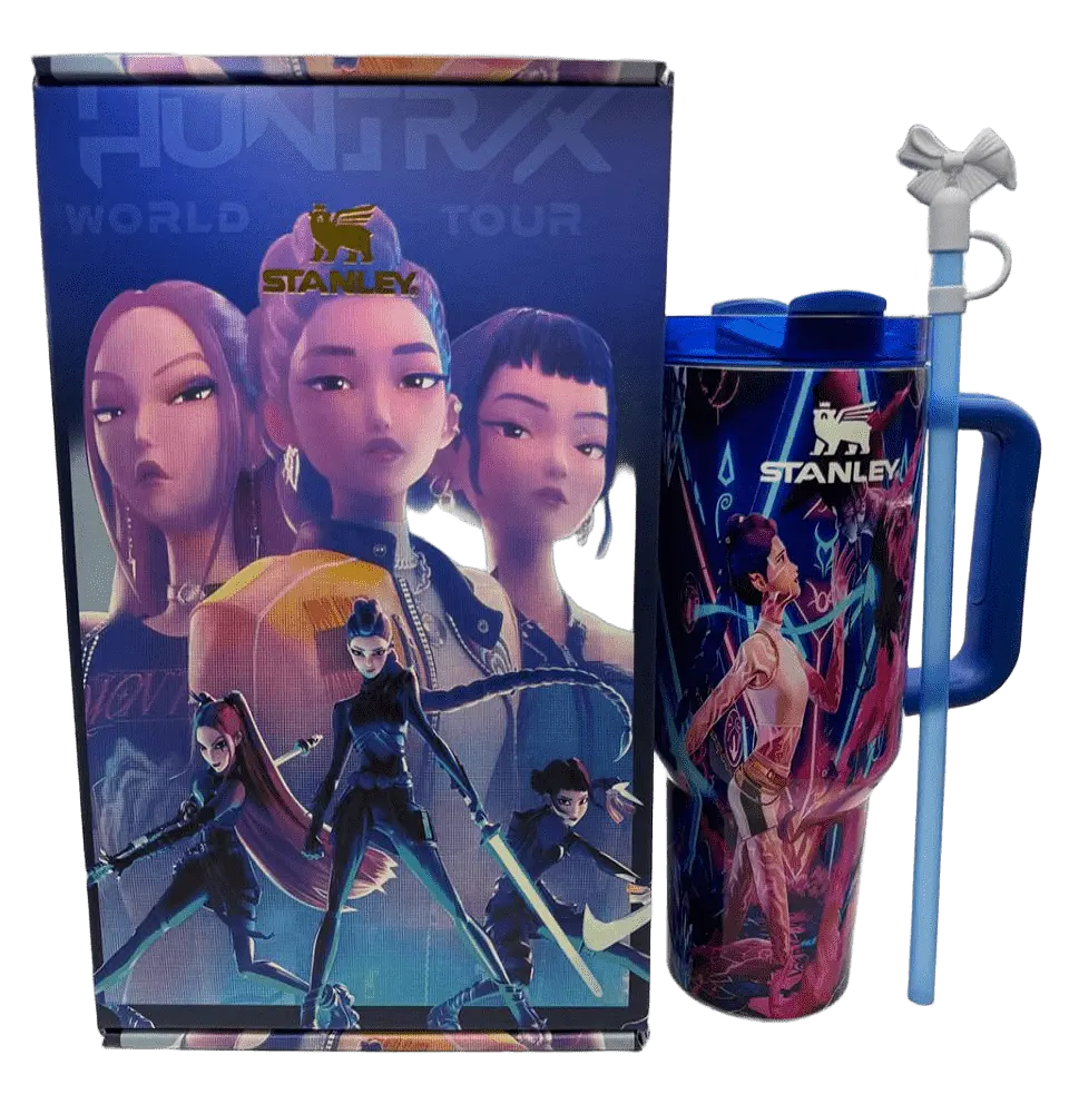 Термос термочашка Stanley Quencher H2.0 Tumbler Світиться у темряві 1,18 л Huntr/X World Tour Edition KT7001986 - фото 2