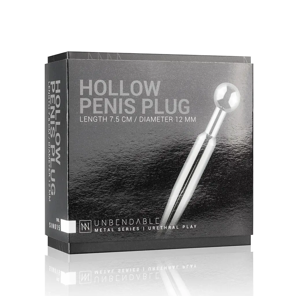 Полый уретральный стимулятор Sinner Gear Unbendable — Hollow Penis Plug, длина 7,5 см, диаметр 12 мм - фото 5