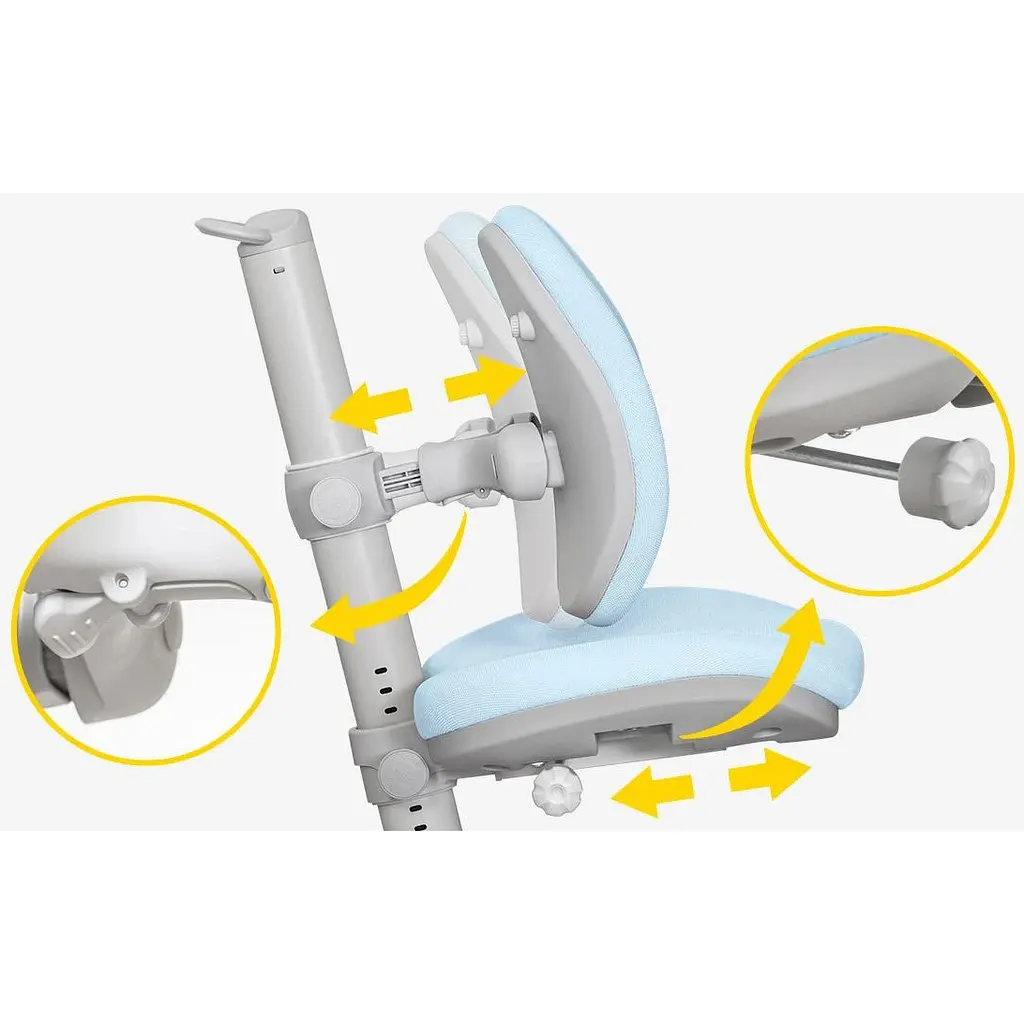 Дитяче крісло Mealux Ortoback Duo Blue (Y-510 KBL)  - фото 4