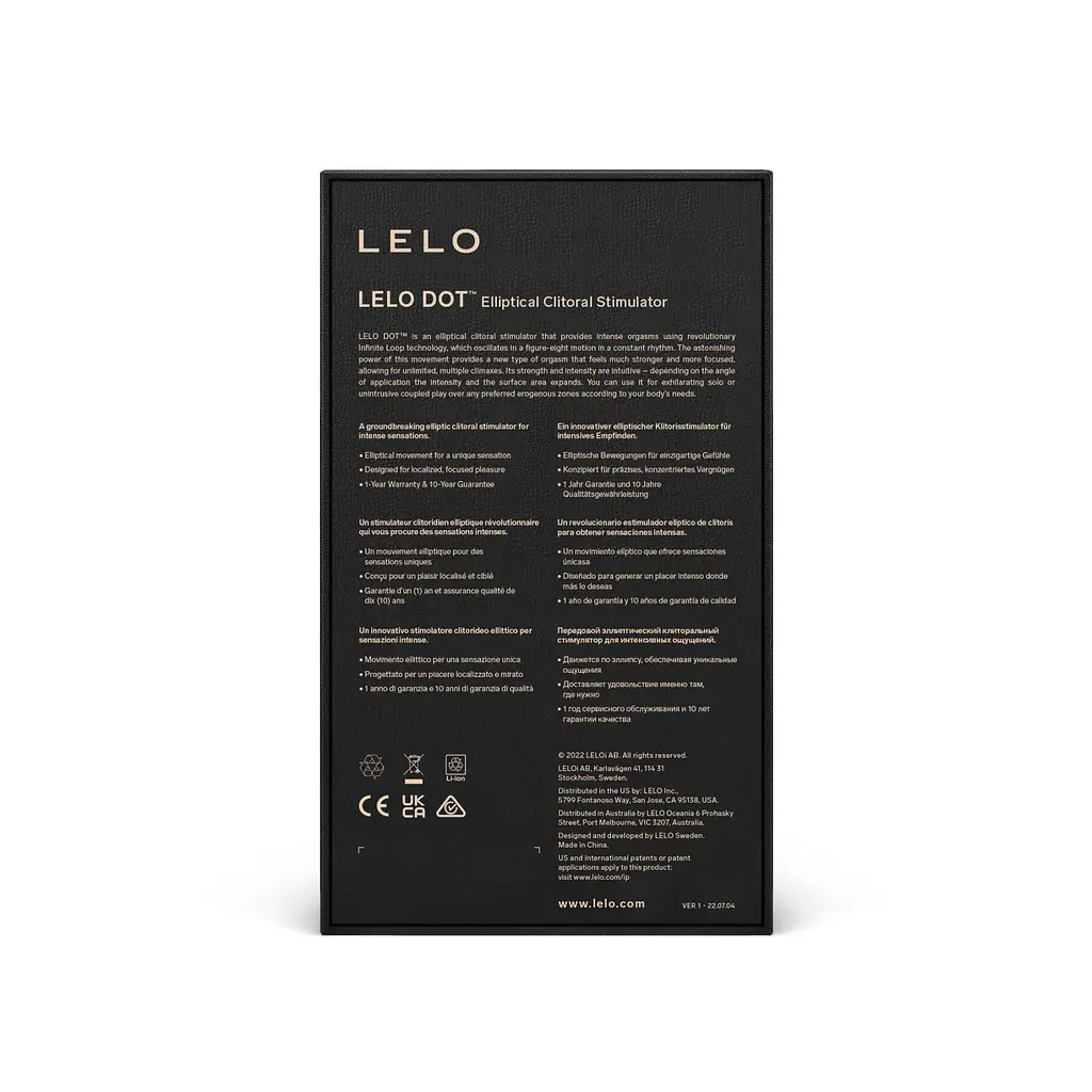 Кліторальний вібратор LELO DOT Aqua, точкова стимуляція, технологія Infinite Loop - фото 9