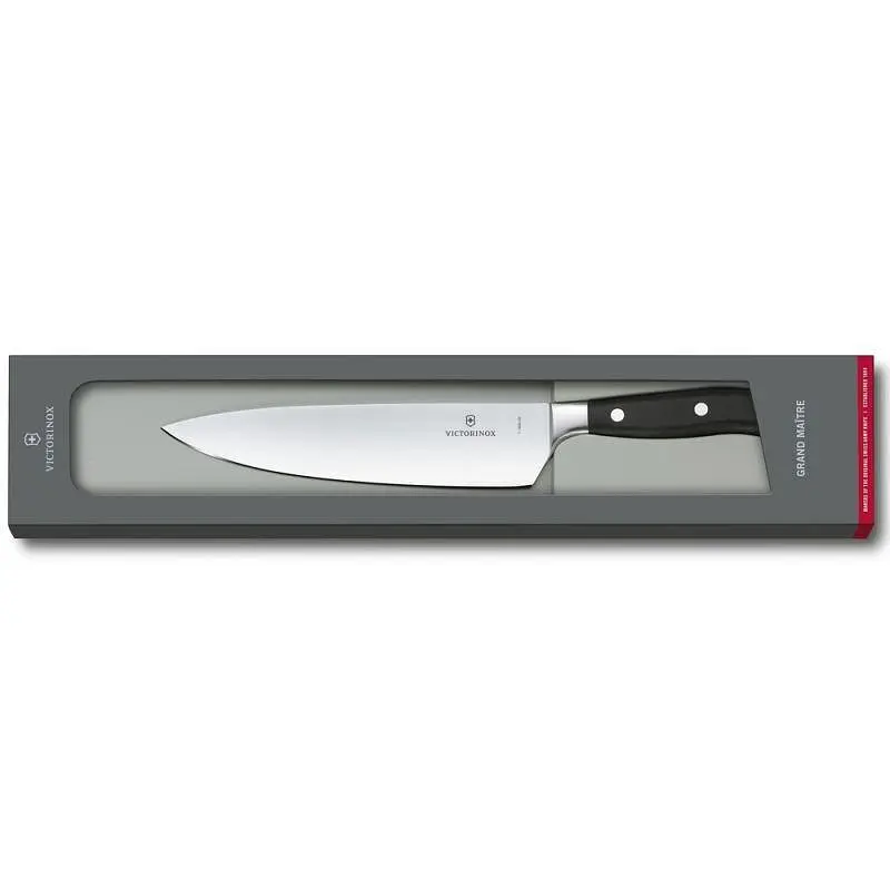Кухонний ніж Victorinox Grand Maitre Chef's лезо 20см з чорн. ручкою у подар.упак. - фото 3