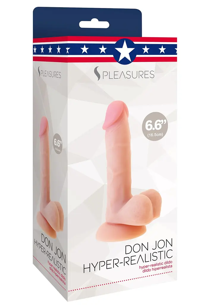 Фаллоимитатор Pleasures Don Jon HiperRealistic 16.5 см телесный - фото 3