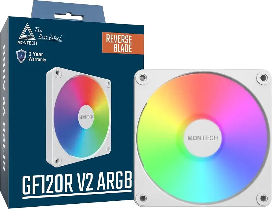 Вентилятор Montech GF120R V2 ARGB White