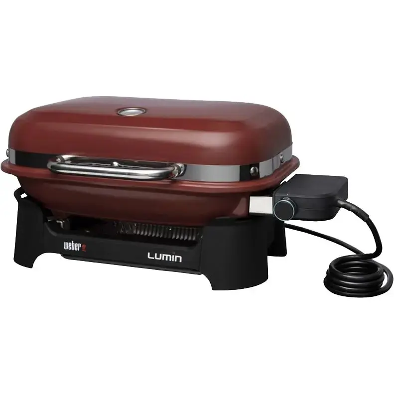 Гриль електричний Weber Lumin Compact 1000 червоний (91040979)