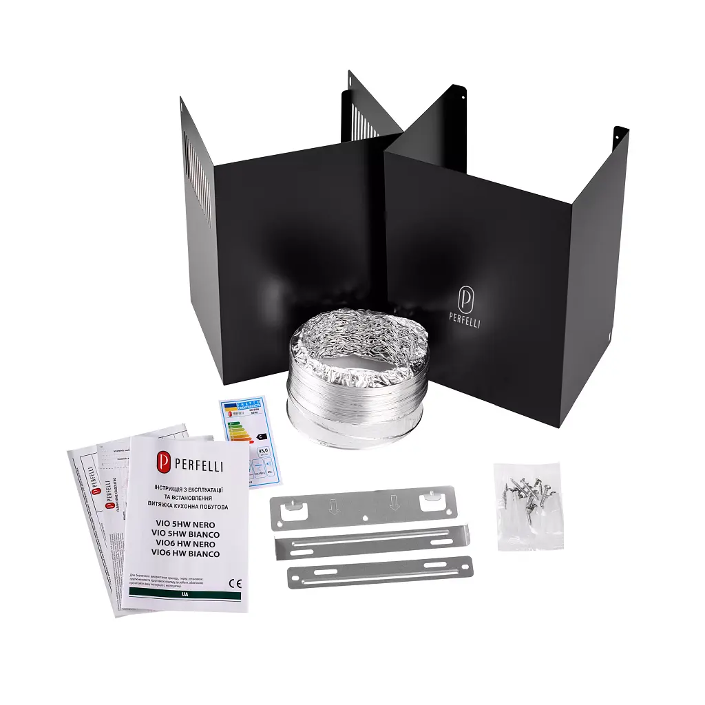 Вытяжка декоративная наклонная PERFELLI VIO 5HW NERO - фото 11