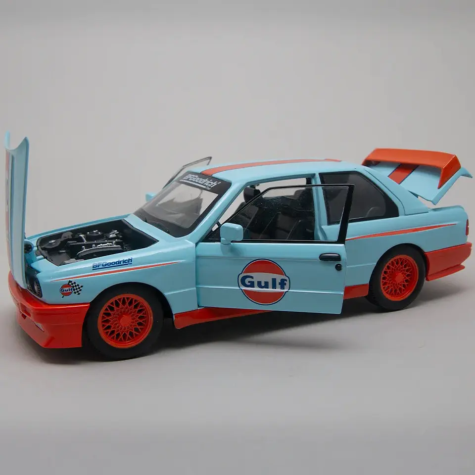 Колекційна металева модель автомобіля АвтоЕксперт BMW M3 E30 з інерцією, світлом та звуком 1:24 - фото 6