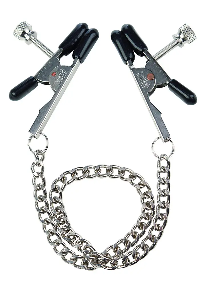 Затискачі для сосків California Exotic Novelties Bull Nose Nipple Clamps 267 см сріблястий - фото 2