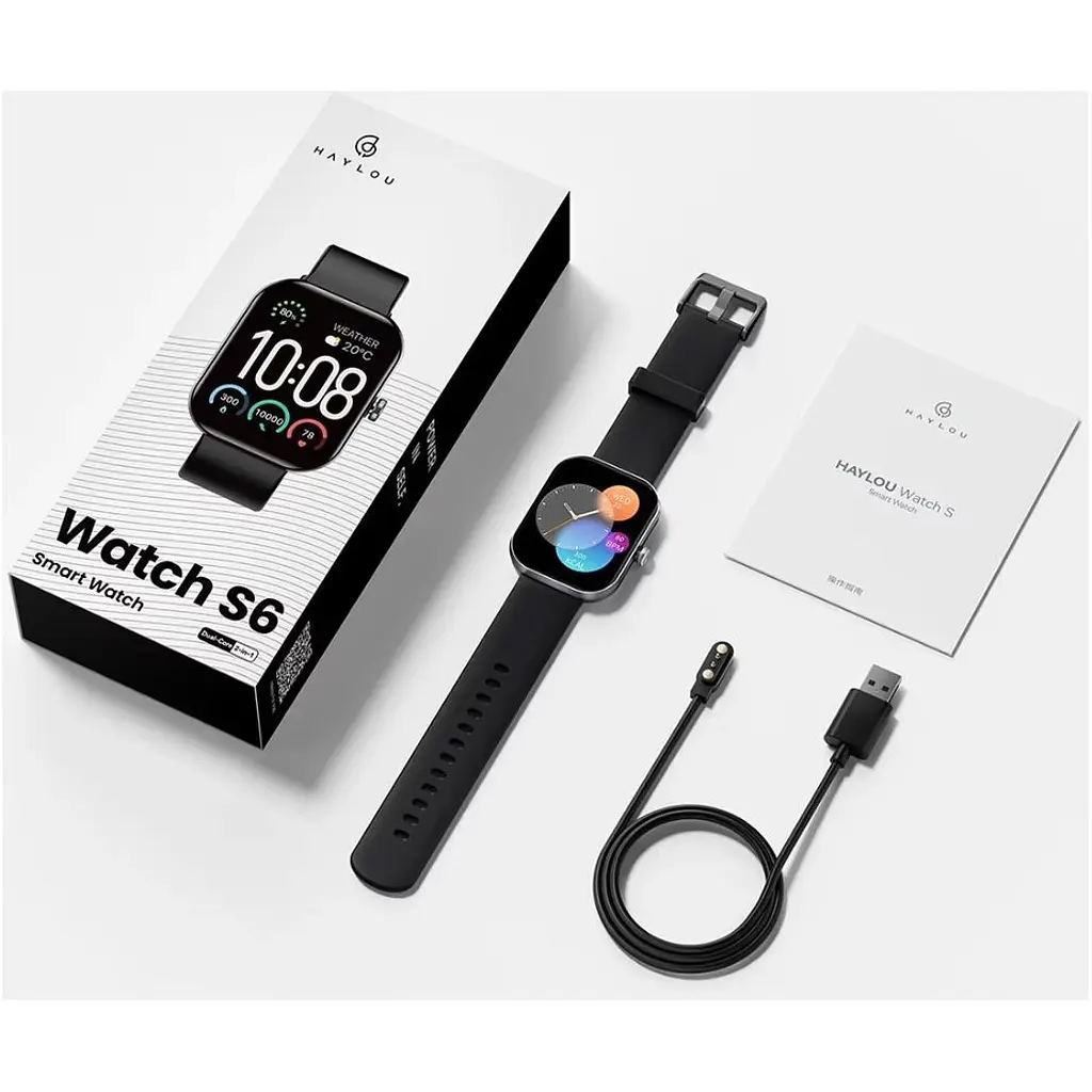 Смарт-часы Haylou Watch S6 Black [135504] - фото 2