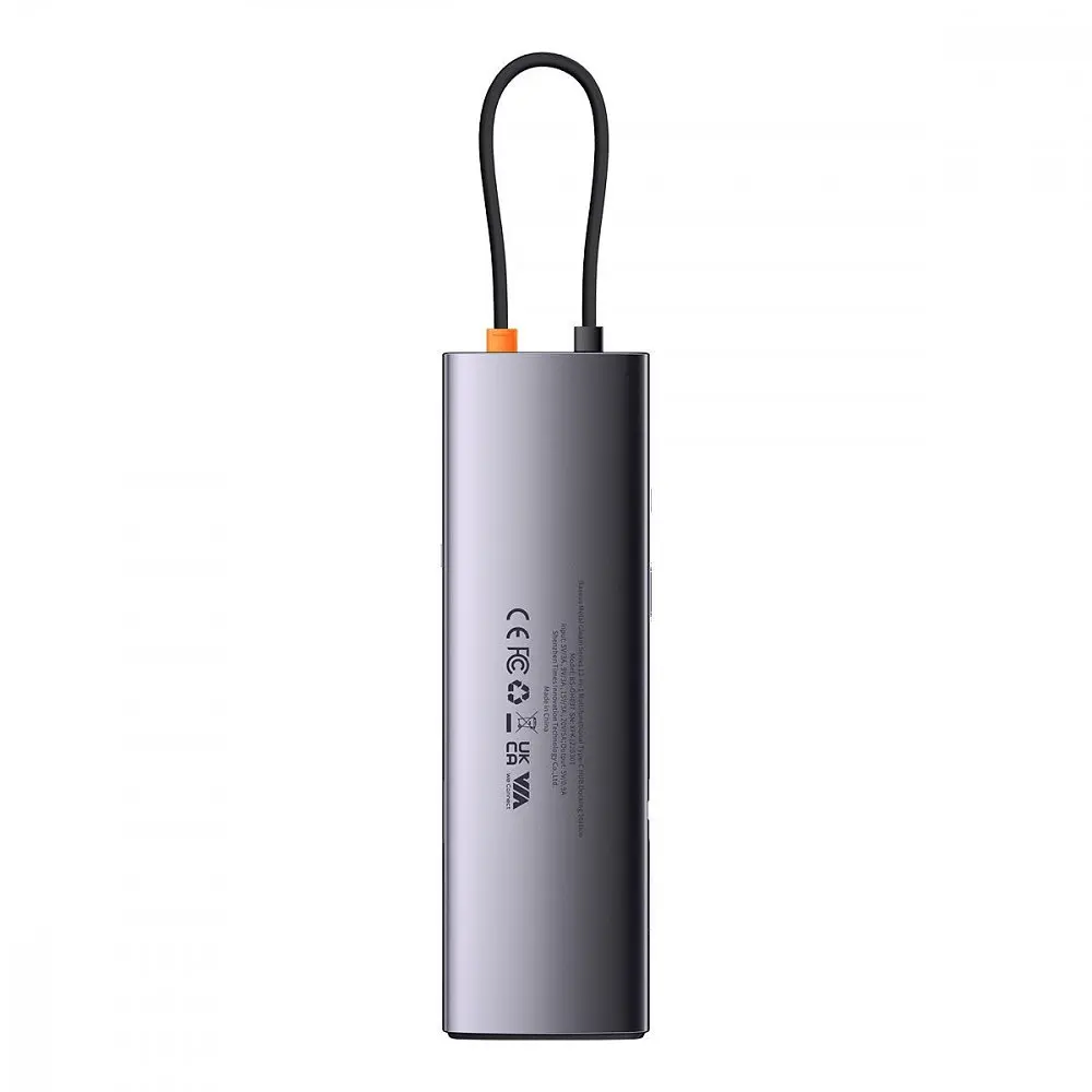 USB-Хаб Baseus Metal Gleam Series 12-in-1 (Type-C to HDMI+USB3.1*2+USB3.0*2+Type-C 3.1+PD+RJ45+SD/TF - фото 3