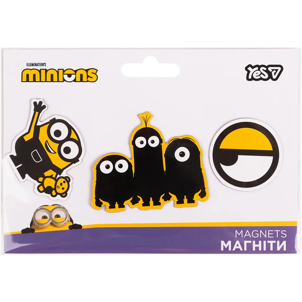 Магніти фігурні Yes Minions 3 шт. (709060)