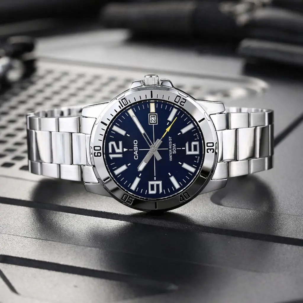 Чоловічий годинник Casio MTP-VD01D-2E Сріблястий ( AT1141-0324 ) - фото 5