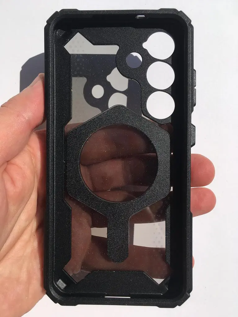 Оригінальний протиударний чохол для Samsung Galaxy S25 UAG Plasma XTE MagSafe Black 214469114097 (S931) з підставкою - фото 8