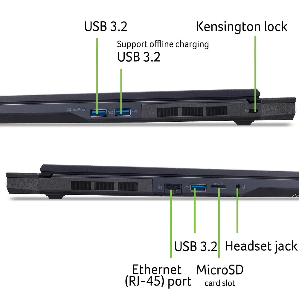 Acer Ноутбук Acer Predator Helios Neo 18 PHN18-72 18" WQXGA IPS, Intel U9-275HX, 32GB, F1TB, NVD5070-8, Lin, чорний - фото 2