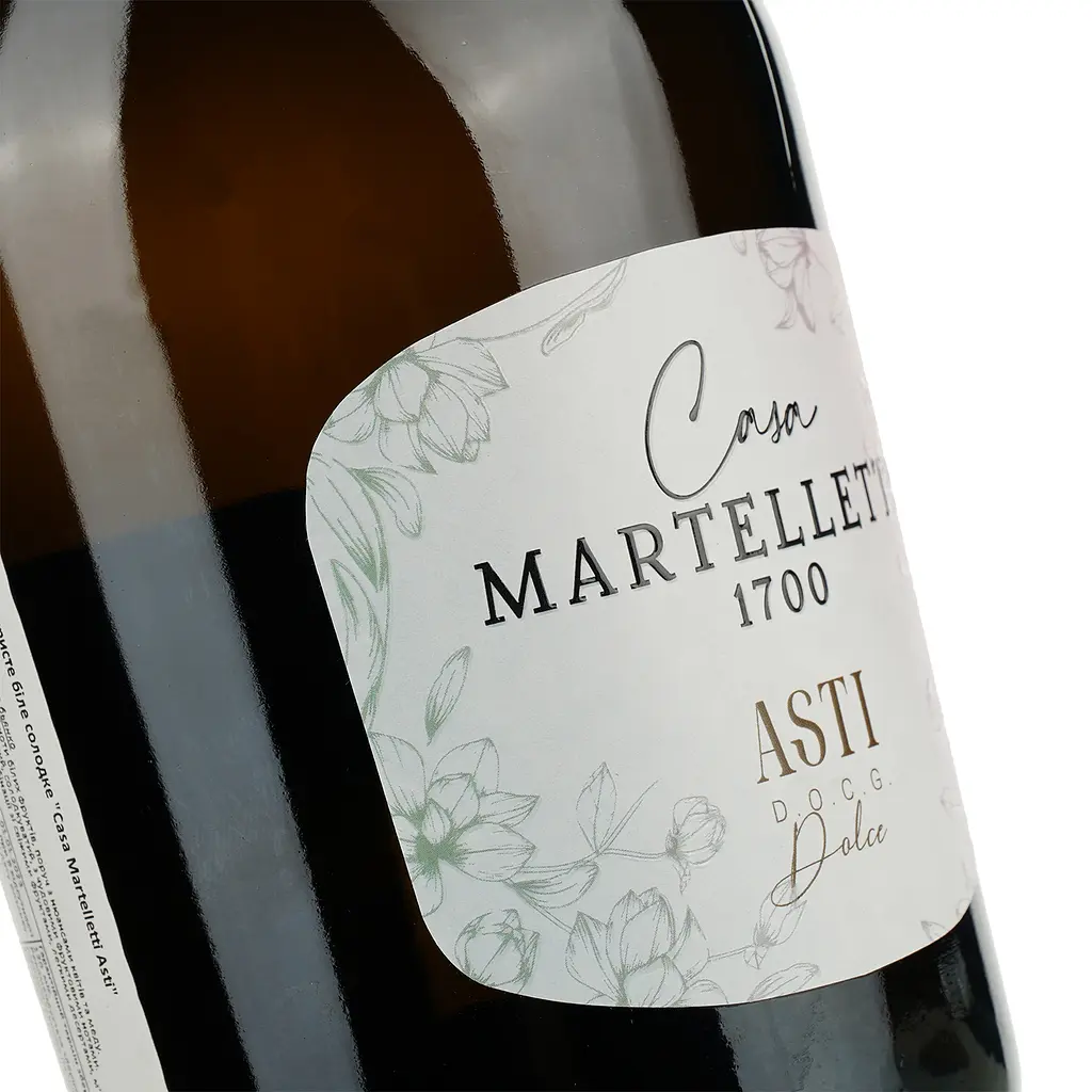 Игристое вино Valsa Nuovo Perlino Casa Martelletti Asti, белое, сухое, 7%, 0,75 л - фото 3