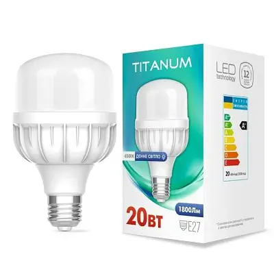 Лампочка TITANUM A80 20W E27 6500К (TL-HA80-20276) - фото 2