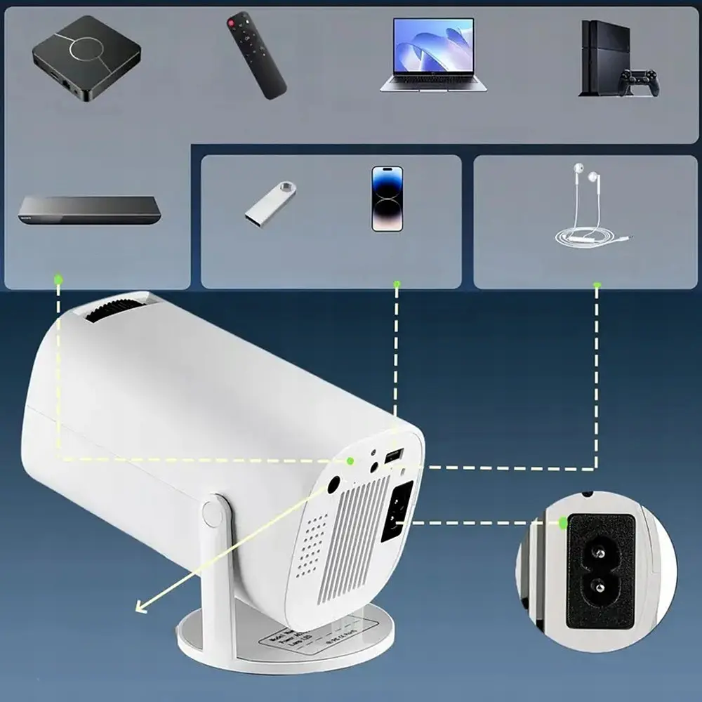 Мініпроектор Full HD 1080P з Wi-Fi, Bluetooth та Android - фото 9