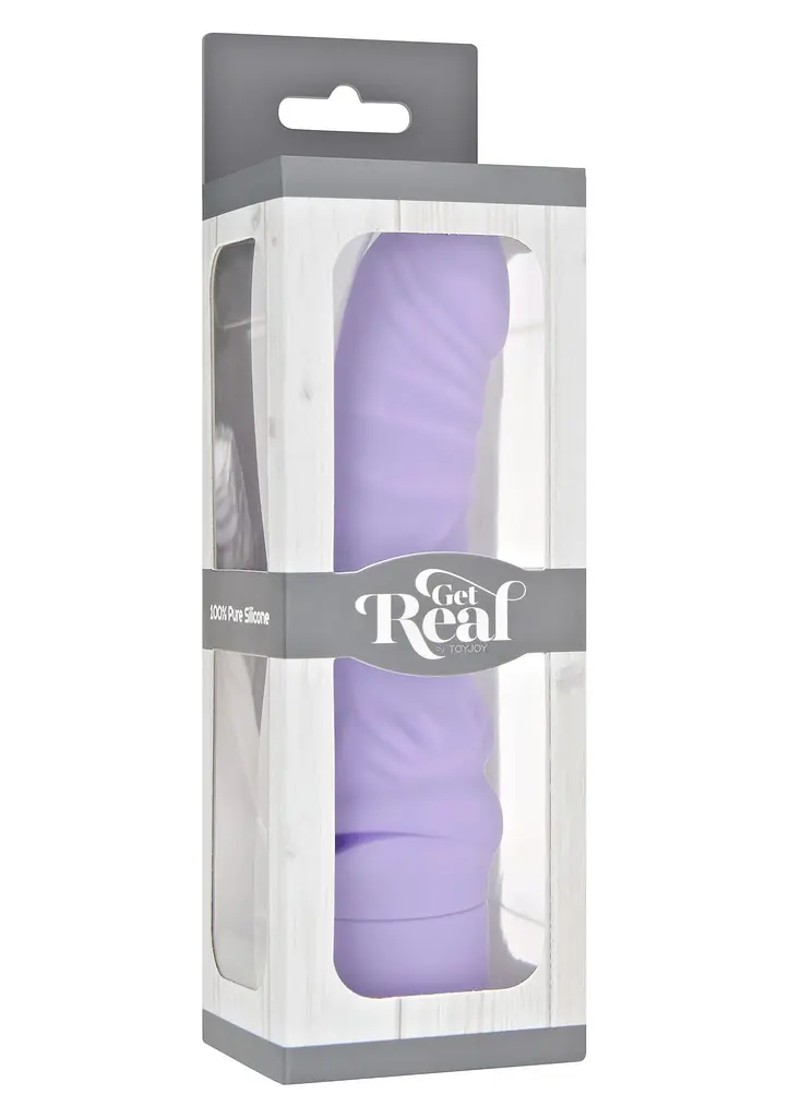 Вібратор Get Real Mini Classic G-spot 18.2 см (фіолетовий) - фото 2