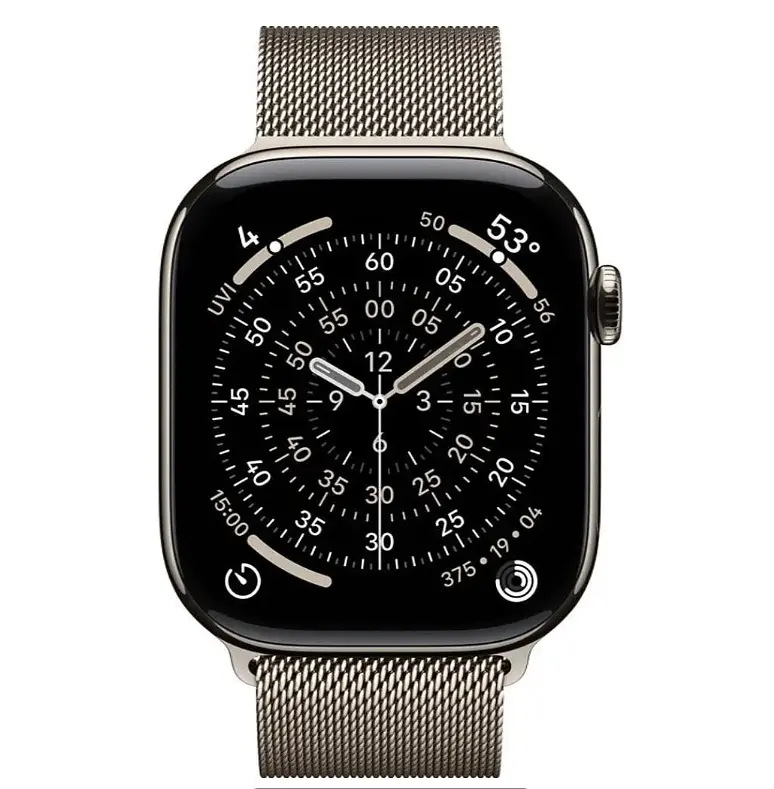 Смарт-часы Apple Watch Series 11 GPS + Cellular 46mm Natural Tit. Case w. Natural Milanese Loop - M/L (MFD04) - фото 2