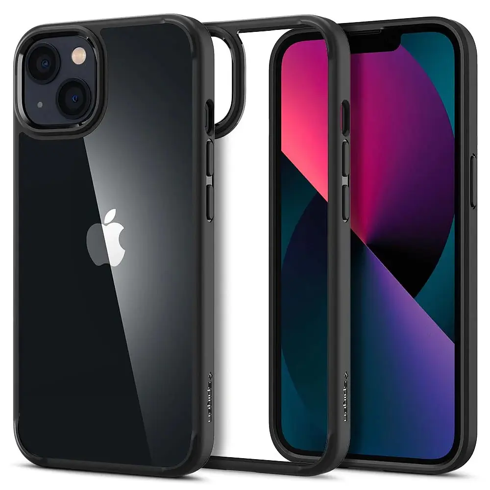 Чохол прозорий протиударний Spigen Ultra Hybrid Crystal ACS03351 для iPhone 13 Mini (5.4") Matte Black - фото 10
